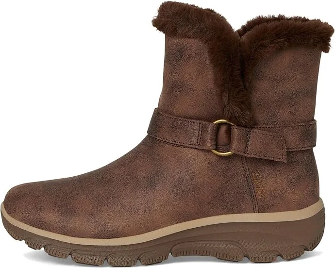 SKECHERS Easy Going - Dreamers Move - Hands Free Slip-Ins Women's Boots Chocolate : 5.5 B - Medium, Leather - Image 6
