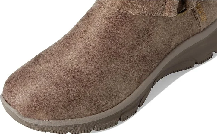 SKECHERS Easy Going - Dreamers Move - Hands Free Slip-Ins Women's Boots Dark Taupe : 6 B - Medium, Leather - Image 2