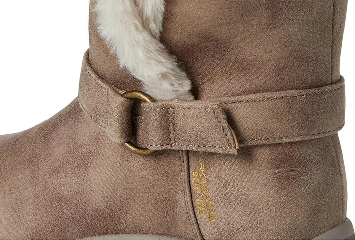 SKECHERS Easy Going - Dreamers Move - Hands Free Slip-Ins Women's Boots Dark Taupe : 6 B - Medium, Leather - Image 7
