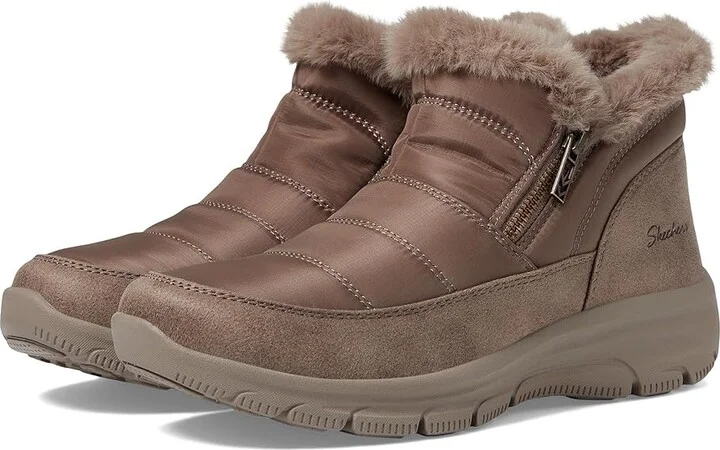 SKECHERS Easy Going - Frosty Charm Women's Shoes Dark Taupe : 5 B - Medium