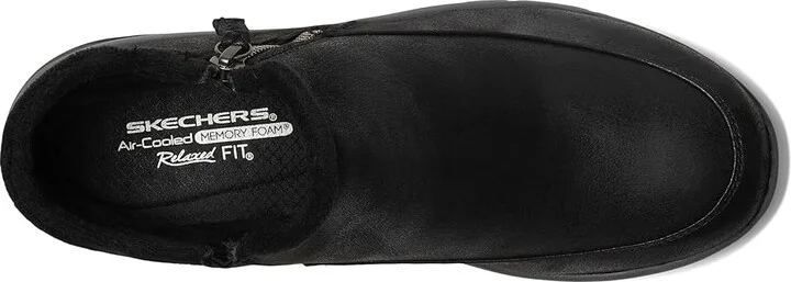 SKECHERS Easy Going - Into Fall Women's Boots Black : 5.5 B - Medium, Faux Fur/Rubber/Textile - Image 2