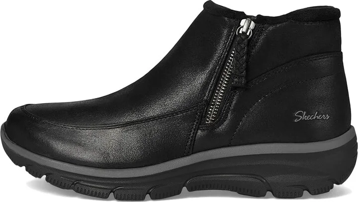 SKECHERS Easy Going - Into Fall Women's Boots Black : 5.5 B - Medium, Faux Fur/Rubber/Textile - Image 6