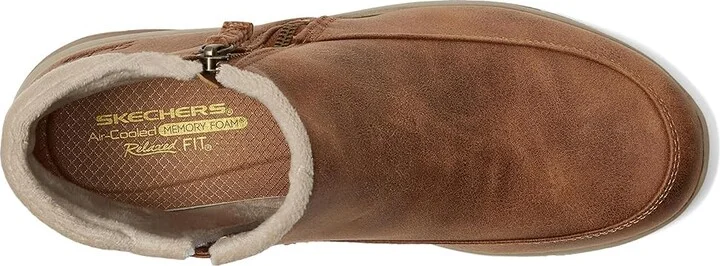 SKECHERS Easy Going - Into Fall Women's Boots Chestnut : 11 B - Medium, Faux Fur/Rubber/Textile - Image 2
