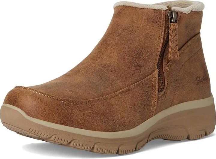 SKECHERS Easy Going - Into Fall Women's Boots Chestnut : 11 B - Medium, Faux Fur/Rubber/Textile - Image 5