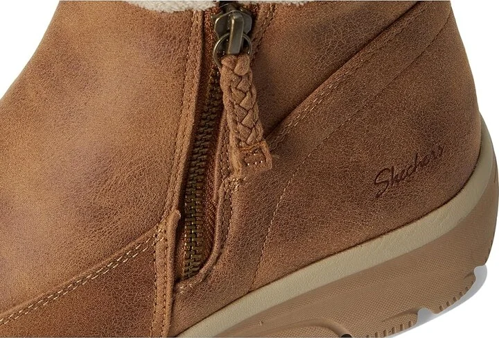 SKECHERS Easy Going - Into Fall Women's Boots Chestnut : 11 B - Medium, Faux Fur/Rubber/Textile - Image 7