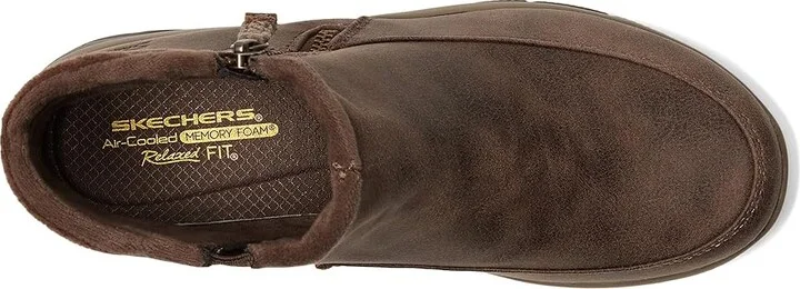 SKECHERS Easy Going - Into Fall Women's Boots Chocolate : 5.5 B - Medium, Faux Fur/Rubber/Textile - Image 2