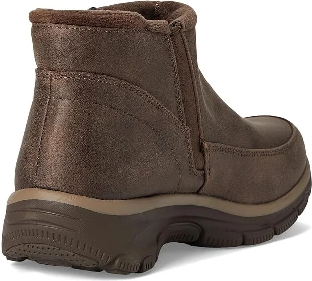 SKECHERS Easy Going - Into Fall Women's Boots Chocolate : 5.5 B - Medium, Faux Fur/Rubber/Textile - Image 4