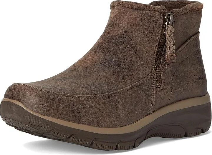 SKECHERS Easy Going - Into Fall Women's Boots Chocolate : 5.5 B - Medium, Faux Fur/Rubber/Textile - Image 5