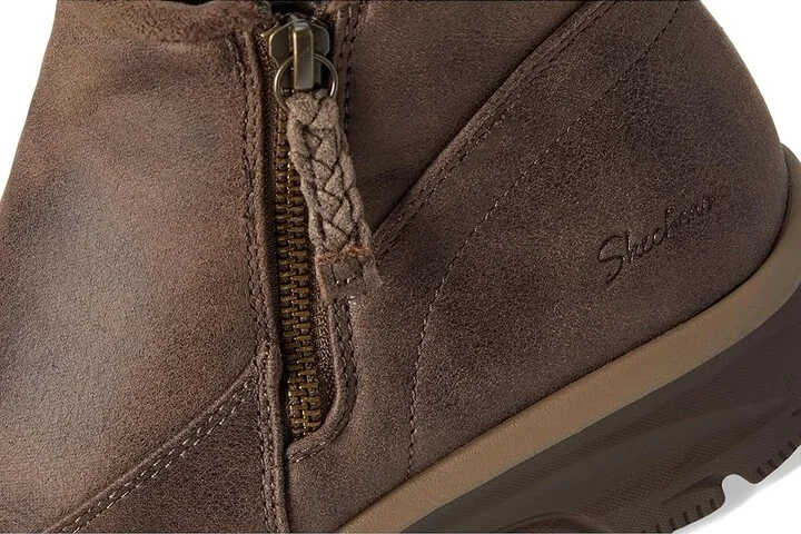 SKECHERS Easy Going - Into Fall Women's Boots Chocolate : 5.5 B - Medium, Faux Fur/Rubber/Textile - Image 7