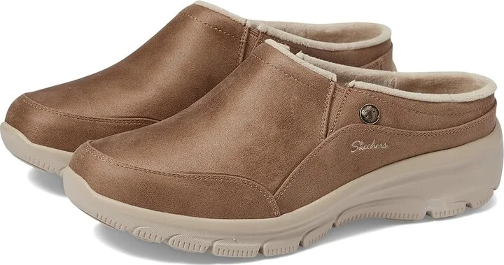 SKECHERS Easy Going - Latte 2 Women's Shoes Tan : 5.5 B - Medium, Leather