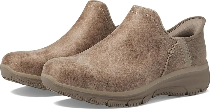 SKECHERS Easy Going - Modern Hour - Hands Free Slip-Ins Women's Shoes Taupe : 5 B - Medium, Synthetic