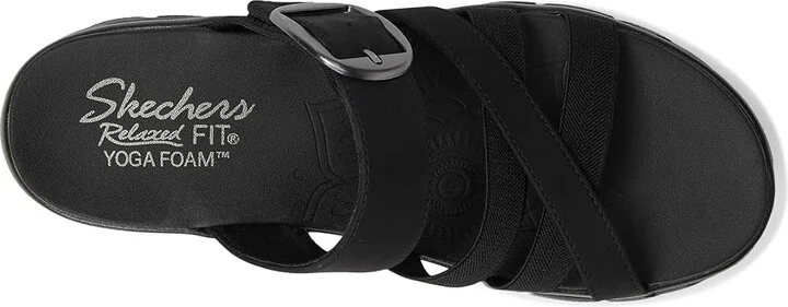 SKECHERS Easy Going - Perfect Company Women's Sandals Black/Black : 5.5 B - Medium - Image 2
