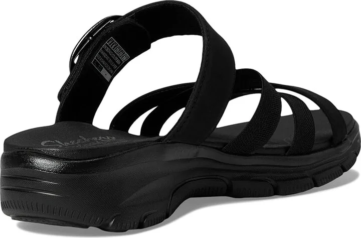 SKECHERS Easy Going - Perfect Company Women's Sandals Black/Black : 5.5 B - Medium - Image 4