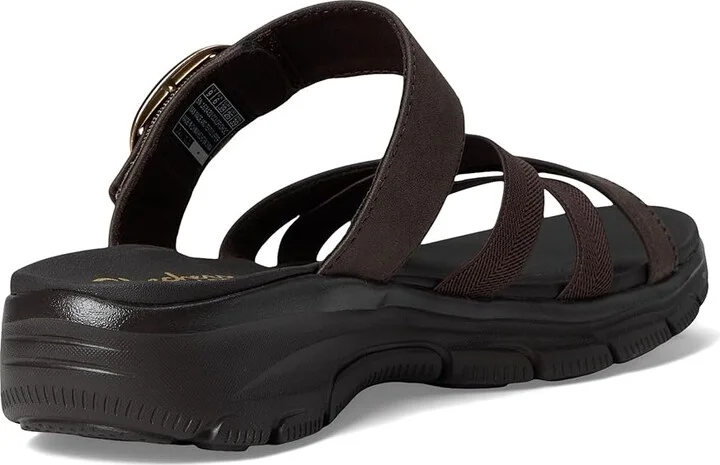 SKECHERS Easy Going - Perfect Company Women's Sandals Chocolate : 10 B - Medium - Image 4