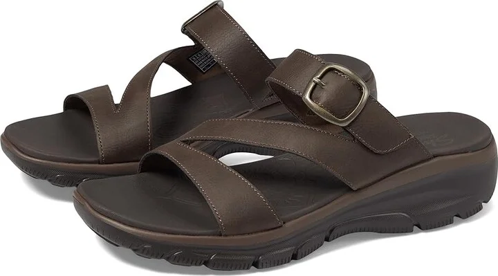 SKECHERS Easy Going - Slide On By Women's Shoes Chocolate : 5.5 B - Medium