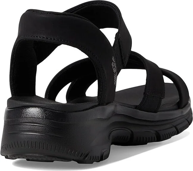 SKECHERS Easy Going - Somewhere Sunny Women's Sandals Black/Black : 11 B - Medium - Image 4