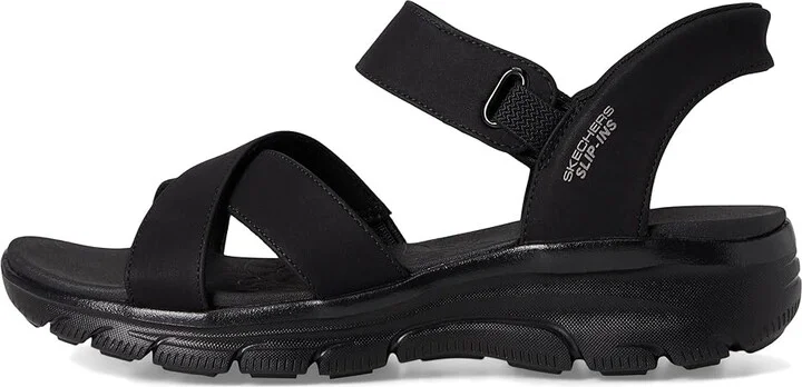 SKECHERS Easy Going - Somewhere Sunny Women's Sandals Black/Black : 11 B - Medium - Image 6