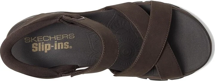 SKECHERS Easy Going - Somewhere Sunny Women's Sandals Chocolate : 7.5 B - Medium - Image 2