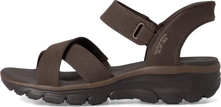 SKECHERS Easy Going - Somewhere Sunny Women's Sandals Chocolate : 7.5 B - Medium - Image 6