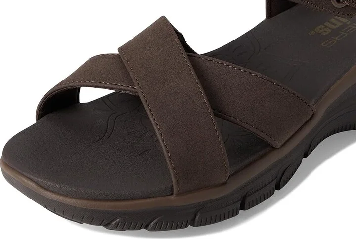 SKECHERS Easy Going - Somewhere Sunny Women's Sandals Chocolate : 7.5 B - Medium - Image 7