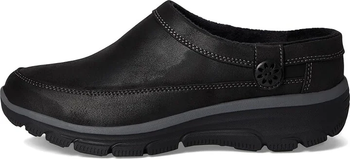 SKECHERS Easy Going - Sweet Latte Women's Shoes Black : 6 B - Medium, Faux Fur/Leather/Rubber - Image 6