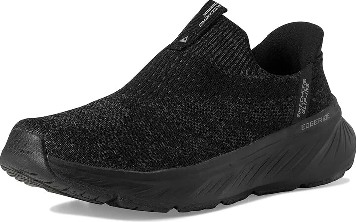 SKECHERS Edgeride Commissioner Hands Free Slip-in Men's Shoes Black/Black : 7.5 D - Medium - Image 5