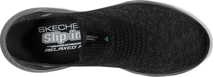 SKECHERS Edgeride Commissioner Hands Free Slip-in Men's Shoes Black/Charcoal : 7 D - Medium - Image 2