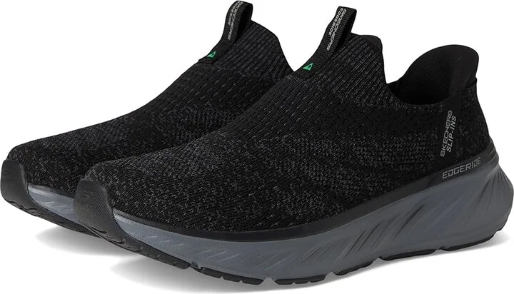 SKECHERS Edgeride Commissioner Hands Free Slip-in Men's Shoes Black/Charcoal : 7 D - Medium
