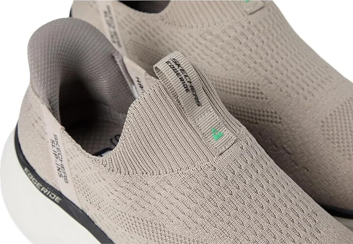 SKECHERS Edgeride Commissioner Hands Free Slip-in Men's Shoes Taupe : 6.5 D - Medium - Image 7