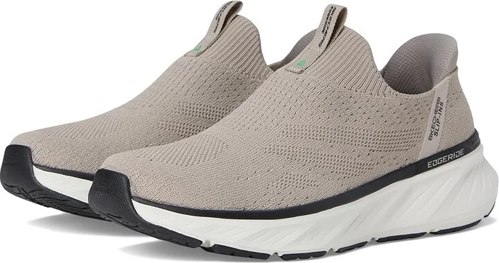 SKECHERS Edgeride Commissioner Hands Free Slip-in Men's Shoes Taupe : 6.5 D - Medium