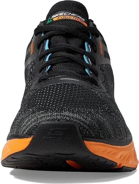 SKECHERS Edgeride Enzoh Men's Shoes Black/Orange : 11.5 D - Medium, Synthetic - Image 5