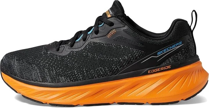 SKECHERS Edgeride Enzoh Men's Shoes Black/Orange : 11.5 D - Medium, Synthetic - Image 6