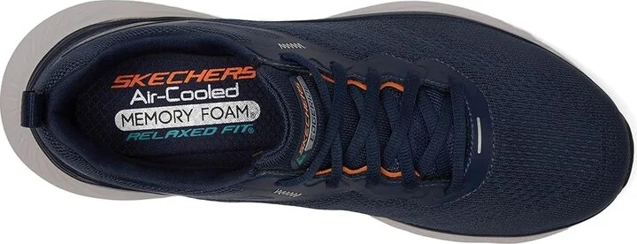 SKECHERS Edgeride Exxo Men's Shoes Navy/Orange : 13 D - Medium, Synthetic - Image 2