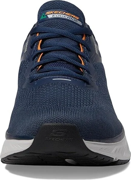 SKECHERS Edgeride Exxo Men's Shoes Navy/Orange : 13 D - Medium, Synthetic - Image 5