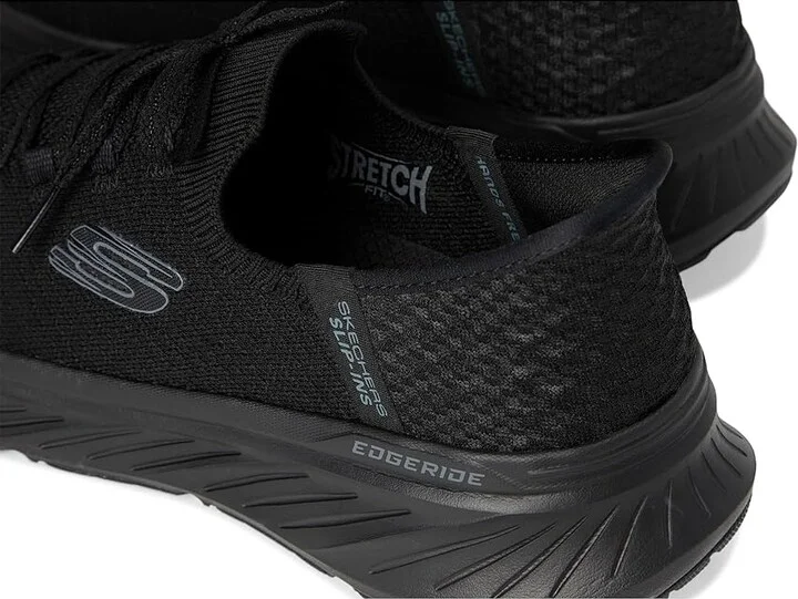 SKECHERS Edgeride Hands Free Slip - INS Women's Shoes Black : 5.5 B - Medium, Synthetic - Image 7