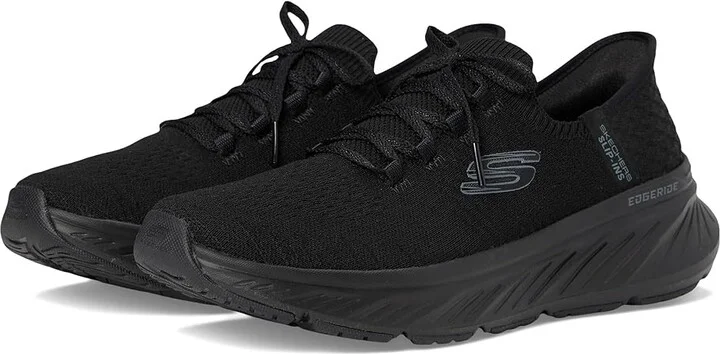 SKECHERS Edgeride Hands Free Slip - INS Women's Shoes Black : 5.5 B - Medium, Synthetic