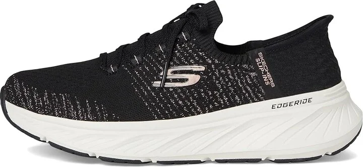 SKECHERS Edgeride Hands Free Slip-INS Women's Shoes Black Rose Gold : 9.5 B - Medium, Synthetic - Image 6