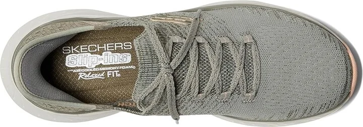 SKECHERS Edgeride Hands Free Slip - INS Women's Shoes Natural Light Blue : 6 B - Medium, Synthetic - Image 7