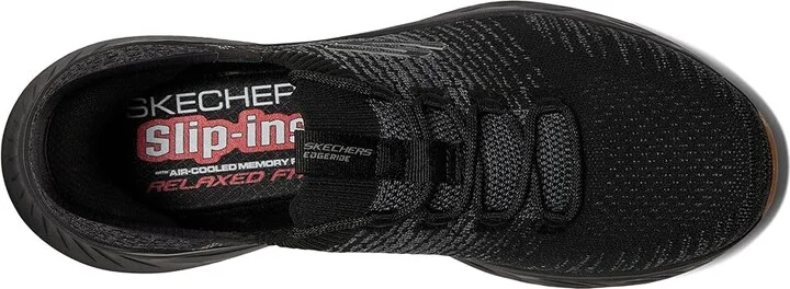 SKECHERS Edgeride Raygo Hands Free Slip-In Men's Shoes Black/Black : 9.5 D - Medium, Synthetic - Image 2