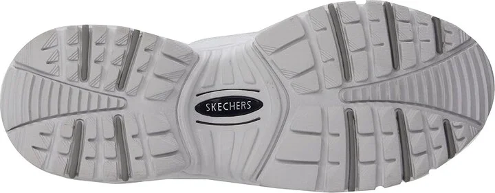 SKECHERS Energy Women's Lace up casual Shoes White Mesh/Leather : 6 B - Medium - Image 3