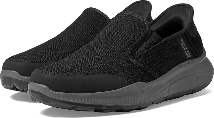 SKECHERS Equalizer 5.0 Drayze Hands Free Slip-In Men's Shoes Black/Charcoal : 7.5 D - Medium, Synthetic