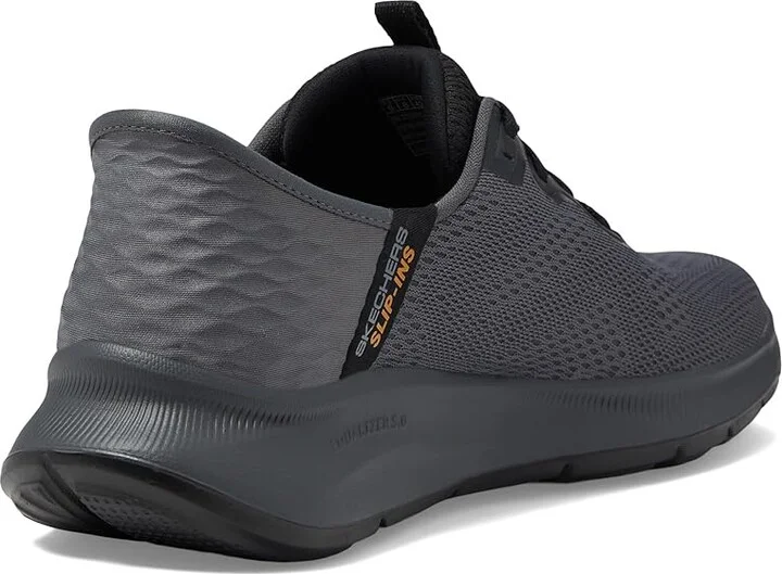 SKECHERS Equalizer 5.0 Hands Free Slip-Ins Men's Shoes Charcoal/Orange : 7 D - Medium, Synthetic/Textile - Image 4