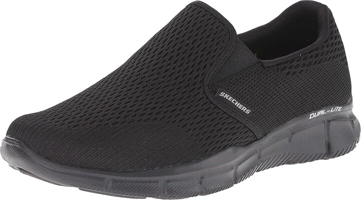 SKECHERS Equalizer Double Play Men's Slip on Shoes Black : 8 D - Medium - Image 2