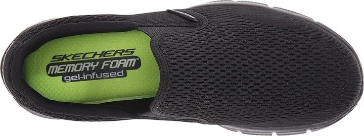 SKECHERS Equalizer Double Play Men's Slip on Shoes Black : 8 D - Medium - Image 3