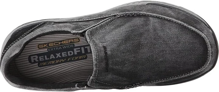 SKECHERS Expected - Avillo Men's Shoes Black : 6.5 D - Medium, Canvas/Textile - Image 3