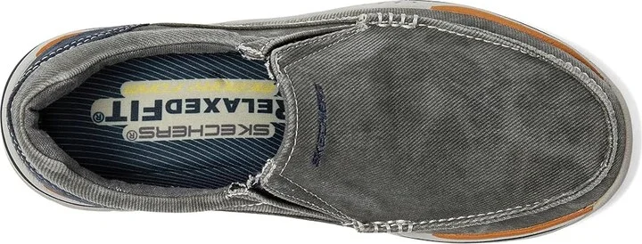 SKECHERS Expected - Avillo Men's Shoes Blue : 7 D - Medium, Canvas/Textile - Image 3