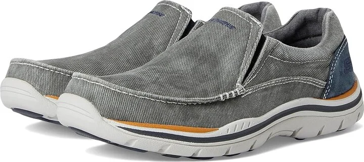 SKECHERS Expected - Avillo Men's Shoes Blue : 7 D - Medium, Canvas/Textile