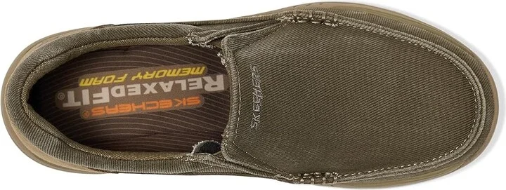 SKECHERS Expected - Avillo Men's Shoes Khaki Canvas/Suede : 6.5 D - Medium - Image 3