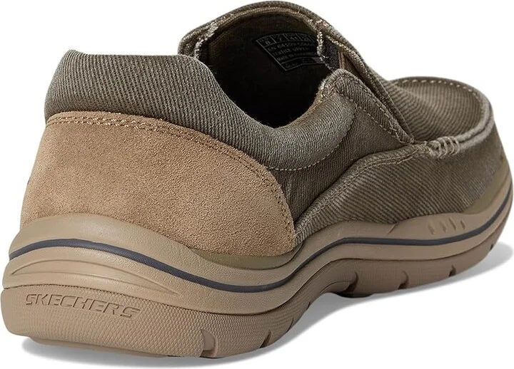 SKECHERS Expected - Avillo Men's Shoes Khaki Canvas/Suede : 6.5 D - Medium - Image 5