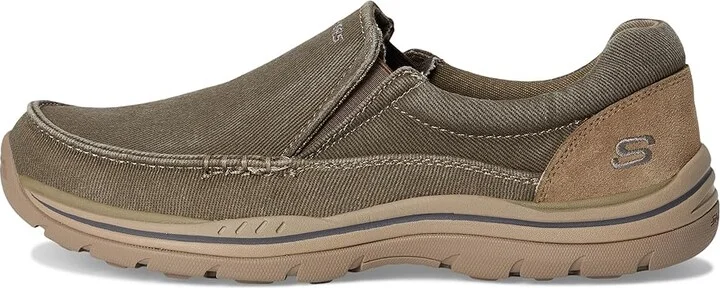 SKECHERS Expected - Avillo Men's Shoes Khaki Canvas/Suede : 6.5 D - Medium - Image 7